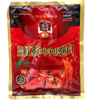 Kẹo Hồng Sâm Hàn Quốc Korean Red Ginseng Candy (Gói 200g)