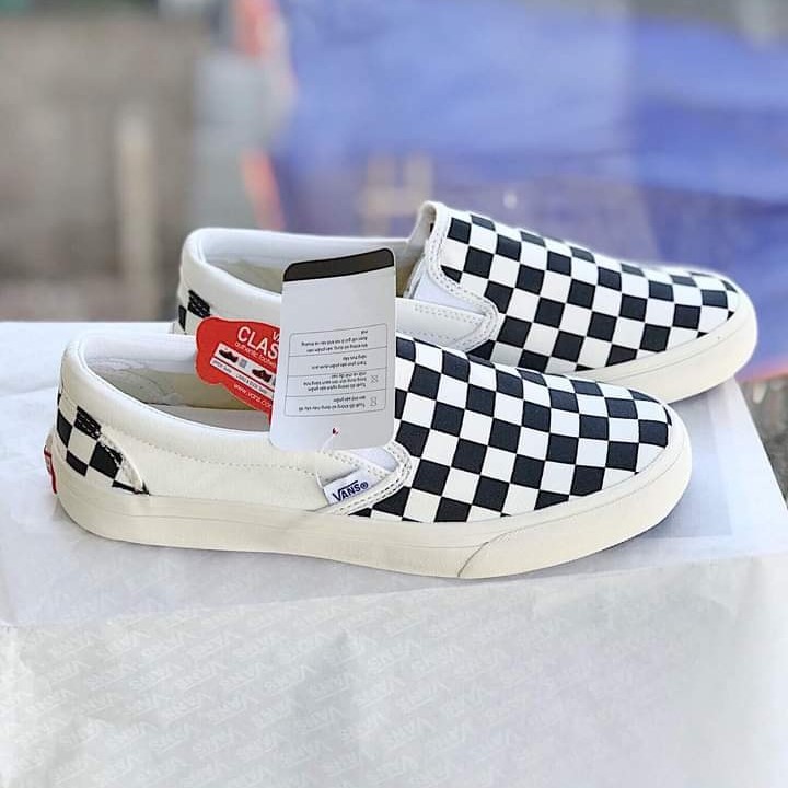 Giày VANS CARO Slipon , giày van lười slip on kẻ ô hot trend 2022
