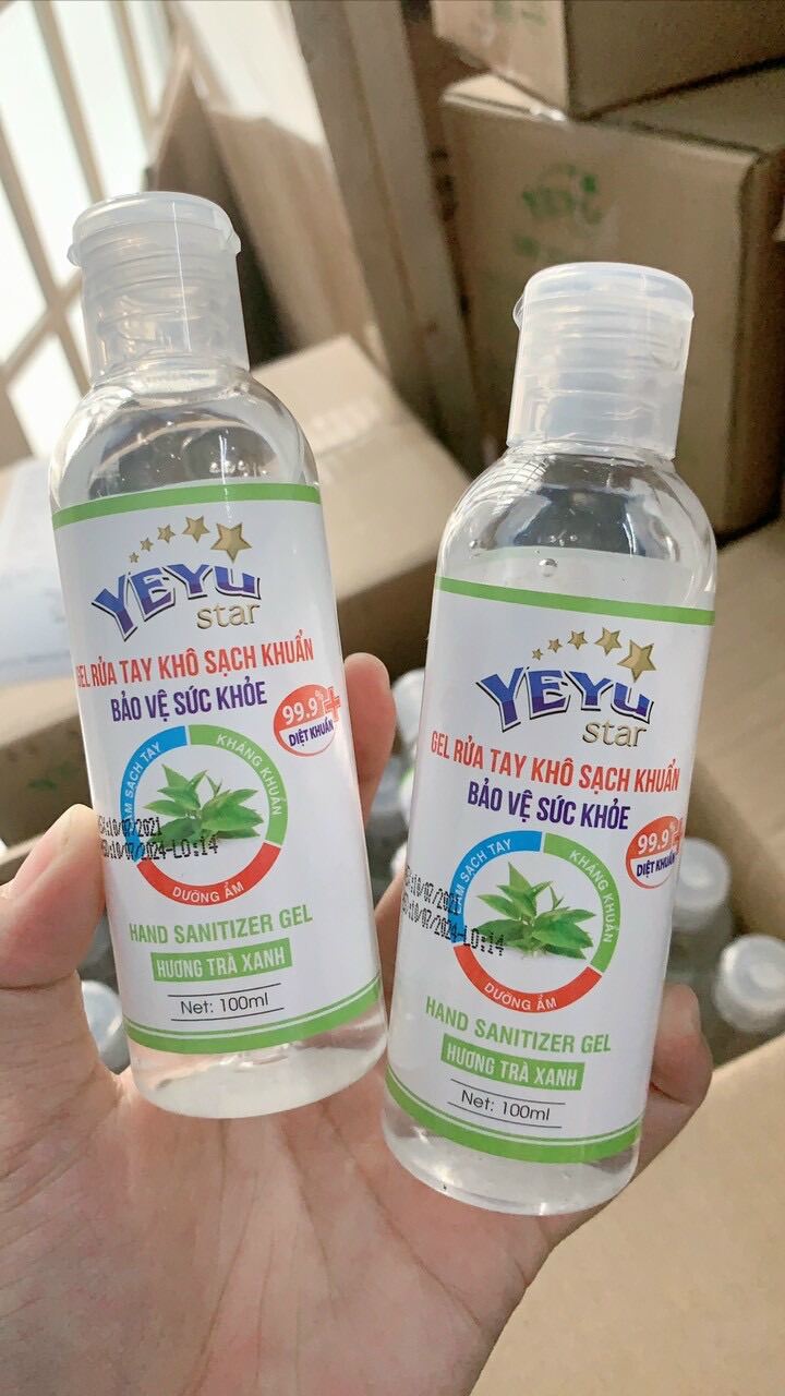 Nước rửa tay yeyu trà xanh 100ml