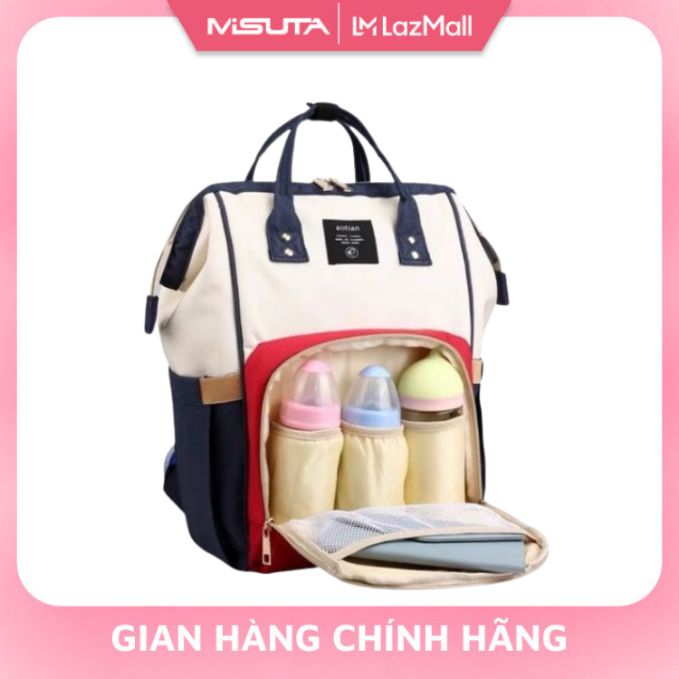 Balo bỉm sữa đa năng cho mẹ và bé có ngăn giữ nhiệt, balo nhiều ngăn đựng đồ cho bé tiện dụng