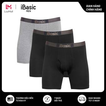 Combo 3 Quần lót nam cotton đùi dài iBasic PANM083