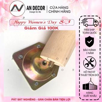 Pát sắt chân sofa - Pát nghiêng gắn bàn trà