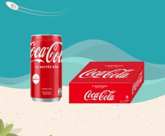 Thùng 24 Lon Nước Ngọt Giải Khát Coca-Cola