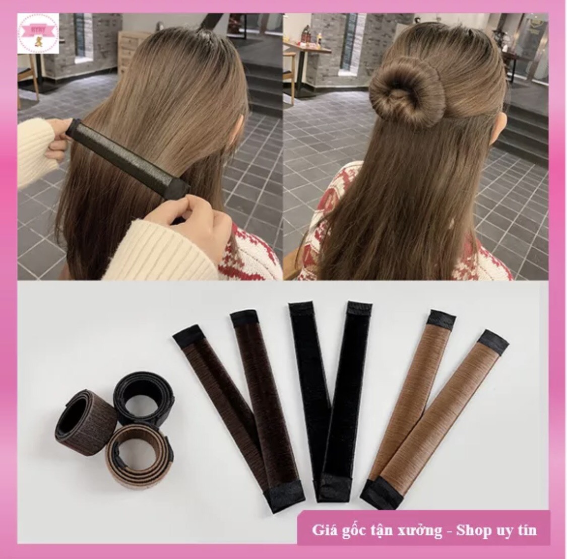 Dụng cụ búi tóc đa năng hairagami - búi tóc củ tỏi kiểu pháp sang chảnh pkhn0821