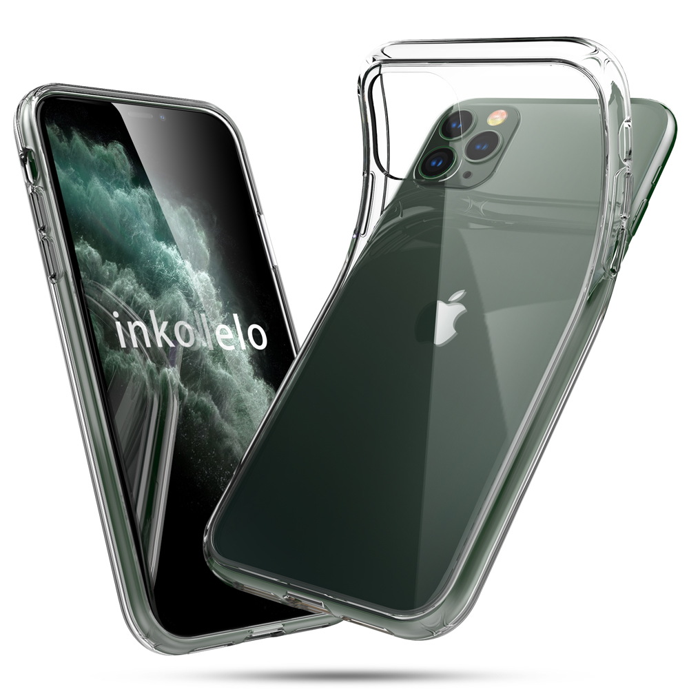 Inkolelo Ốp Lưng iPhone 11 Pro HD Trong Suốt Ốp Lưng Lai Chống Sốc Mỏng Chống Sốc Mỏng Lưng Nhựa PC Cứng & Mềm Ốp Điện Thoại TPU Chống Ố Vàng Cho iPhone 11 Pro 5,4 Inch Trong Suốt Pha Lê