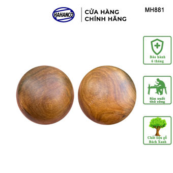 Combo 2 Quả Bi 5cm Lăn Tay Gỗ Thơm HAHANCO Giúp Dẻo Tay Chống Mỏi Toàn Diện - MH881