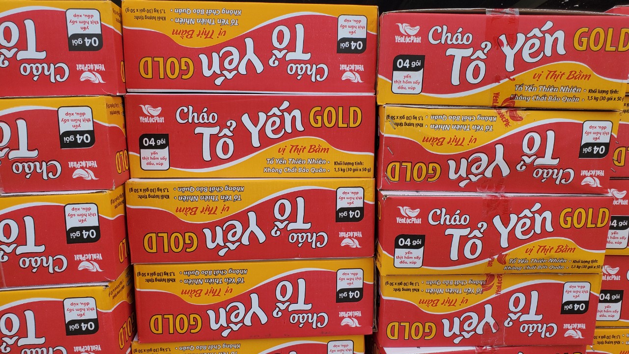 [HCM]Thùng Cháo Tổ Yến GOLD 30 gói Yến Lộc Phát