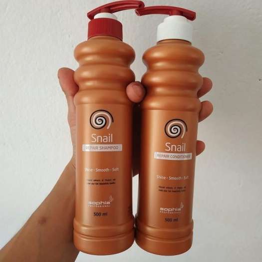 Cặp Dầu Gội/Xả Siêu Phục Hồi Tóc Snail Sophia Cao Cấp Hàn Quốc (500mlx2)