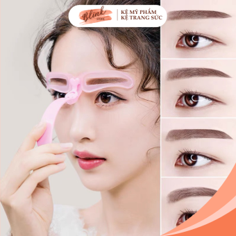 Bộ 4 khuôn kẻ vẽ tô chân mày bằng nhựa dẻo ôm sát khuôn mặt, trợ thủ trang điểm hữu ích cho chị em có cặp chân mày đẹp hoàn hảo