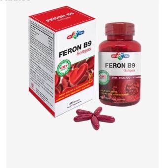 Thực phẩm chức năng bổ sung sắt Feron B9 Mediphar Usa Lọ 120 viên nang mềm (Bổ sung sắt và các vitamin tạo máu)