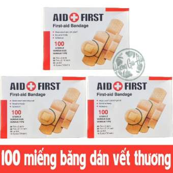 100 miếng Băng dán vết thương Đủ kích thước