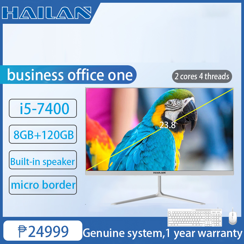 Lazada Philippines - HaiLan desktop pc X6 ALL in One 24 ” inch Intel Core i5-7400 Quad-Core 3.80GHz 8Gb.Ram 120Gb.SSD LED IPS