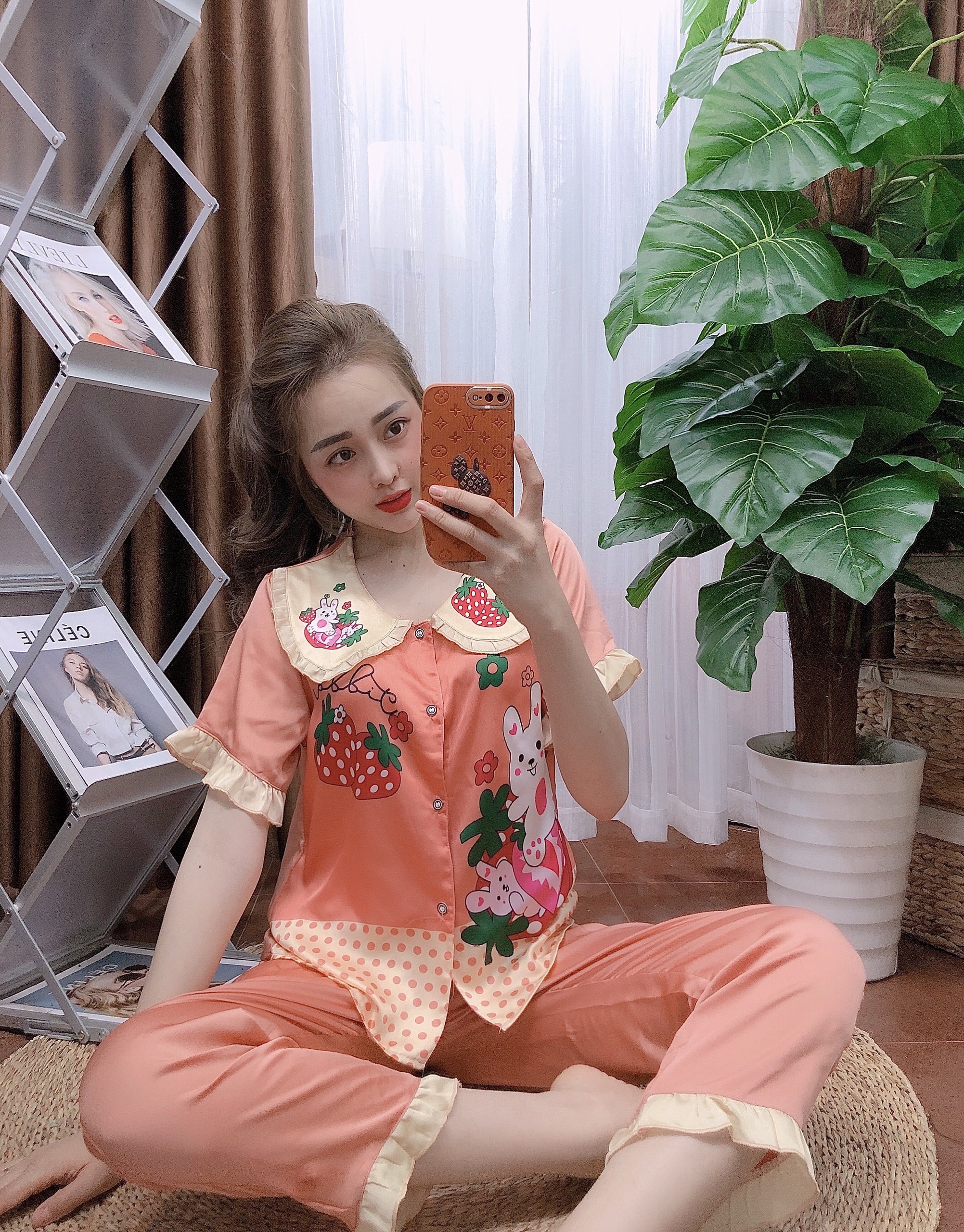 Đồ bộ pijama tiểu thư - đồ bộ lụa mặc nhà LILY- đồ bộ tiểu thư chất Satin lụa cao cấp ảnh thật kèm video bán lẻ giá sỉ - Kim fashion