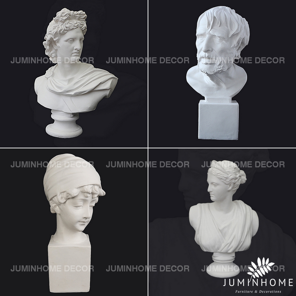 [Tượng thạch cao cổ điển decor trang trí phong cách Châu Âu] Size trung cao 30cm