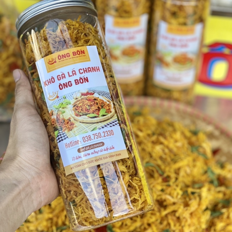Khô gà lá chanh loại thượng hạng - dai ngon, đậm vị