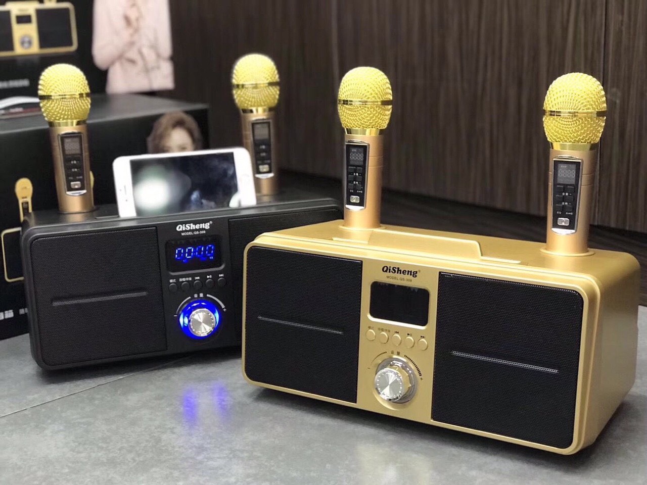 Loa sd 309, loa mắt cú cao cấp nhât, loa hát karaoke gia đình, loa combo 2 micro, không dây có màn hình lcd, sạc pin cho micro ngay trên loa, chỉnh bass treble echo, loa xách tay du lich, thiết kế sang trọng, lịch sự
