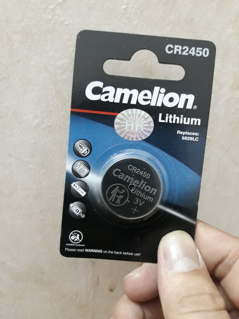 Pin camelion cr2450 - lithium 3v #free ship