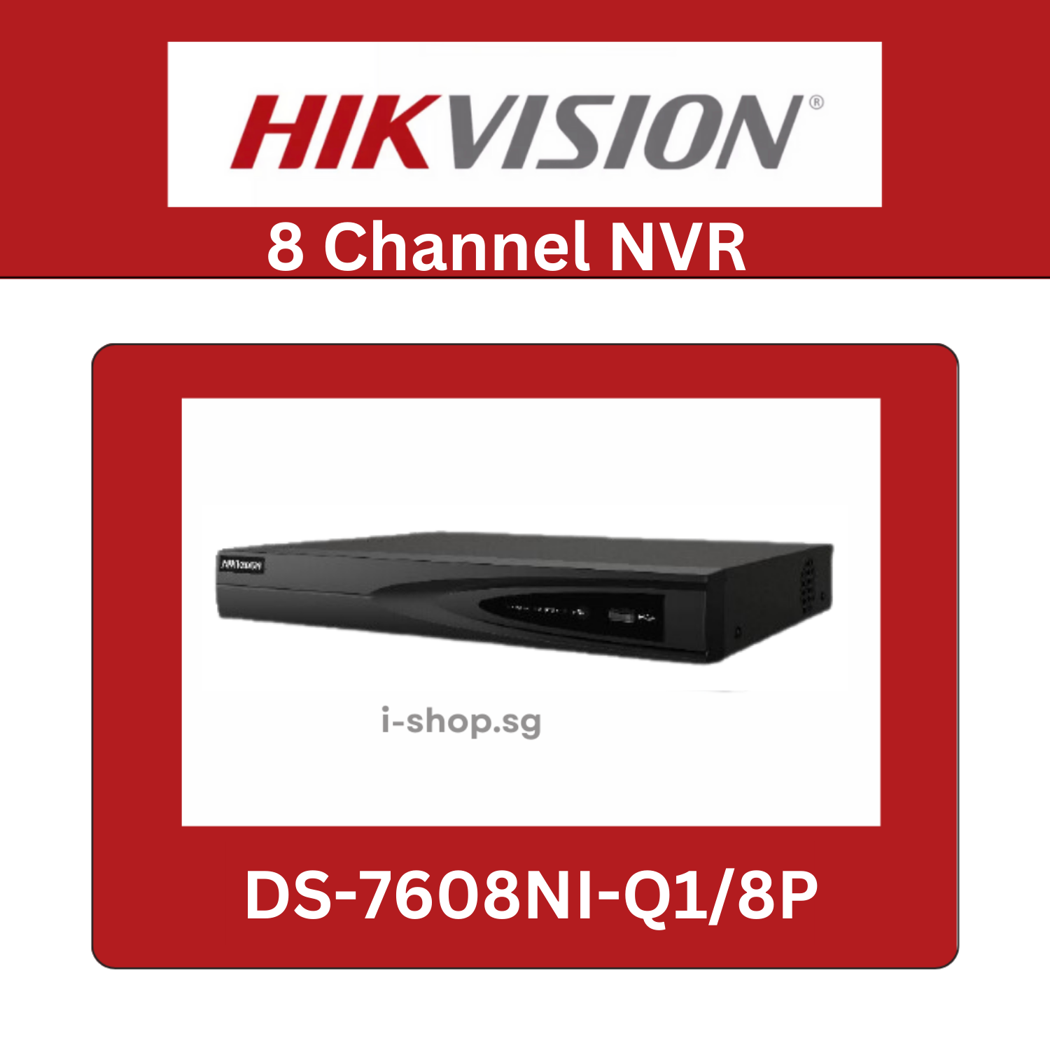 dvr hikvision 8 ch