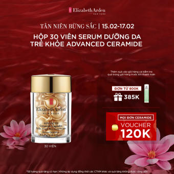 Hộp 30 viên nang tinh chất dưỡng da Elizabeth Arden Advanced Ceramide Capsules Daily Youth Restoring Serum
