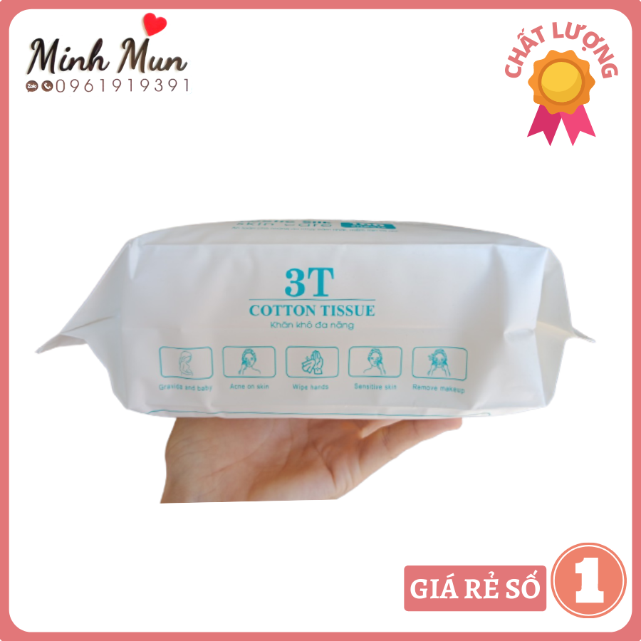 Combo 13 hộp khăn vải khô 3t kháng khuẩn cao cấp