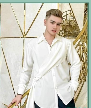 Áo sơ mi nam from rộng thiết kế Style hàn quốc