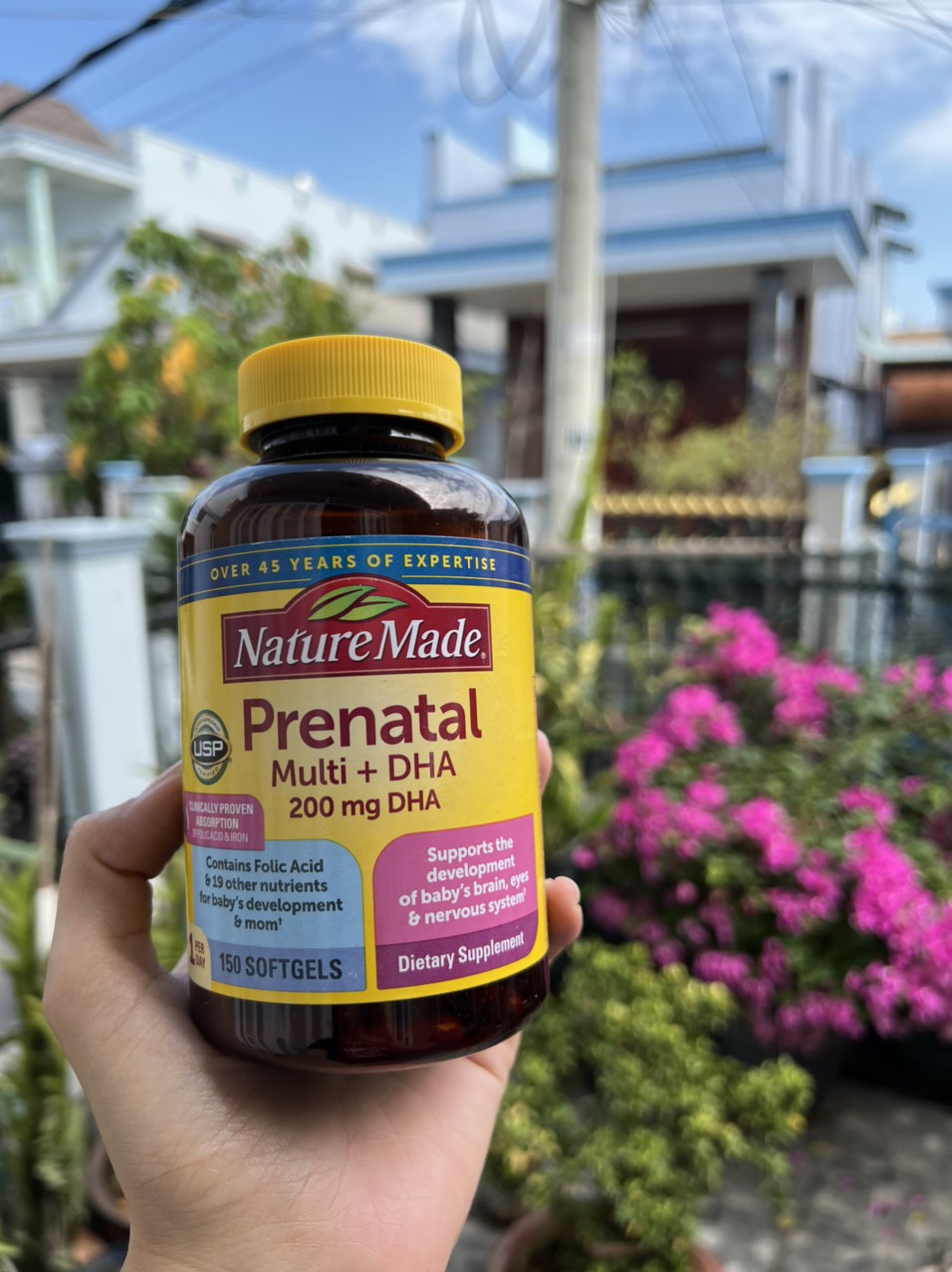 Date 2025 [HCM]Viên vitamin tổng hợp cho phụ nữ mang thai Prenatal Multi +DHA 150 viên -Nature