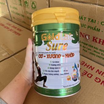 Sữa cho người già ĐẶC BIỆT CHO CƠ XƯƠNG KHỚP - Sữa GoldLac Sure 900g - Sữa cho người già ngăn ngừa Loãng Xương, tiểu đường - Sữa người già - Sữa dành cho người già