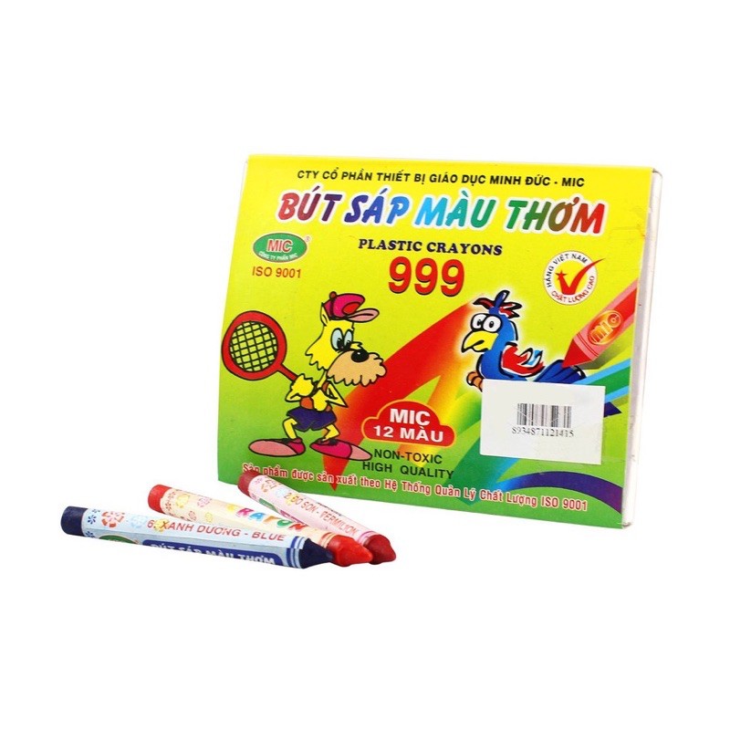 Đồ Chơi Tô Màu  Sáp Mic 12 Màu Thơm Cho Bé Tô Màu Và Thỏa Sức Sáng Tạo