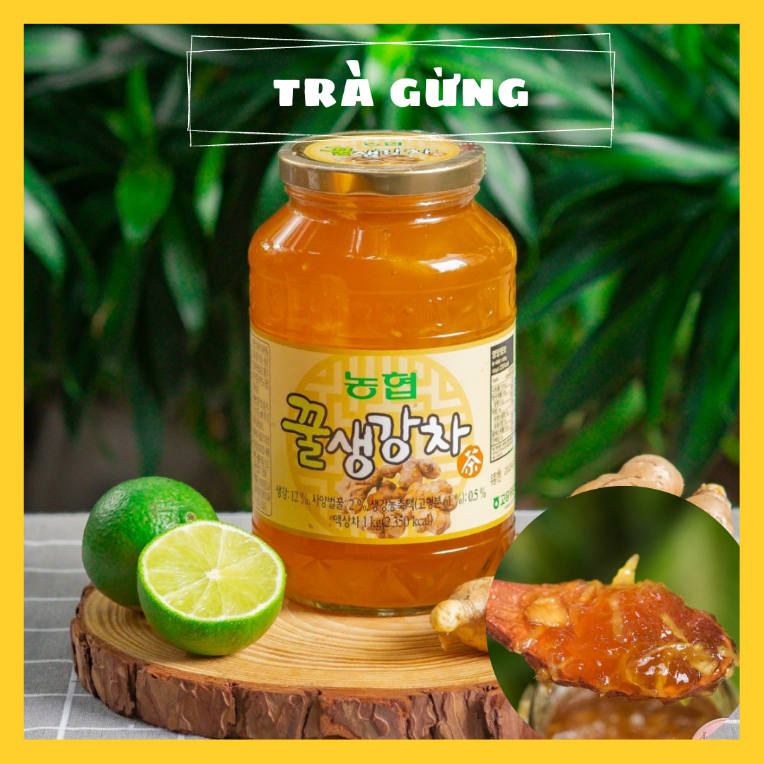 Trà gừng mật ong nonghyup hàn quốc 1kg - honey ginger tea - shop mẹ bắp