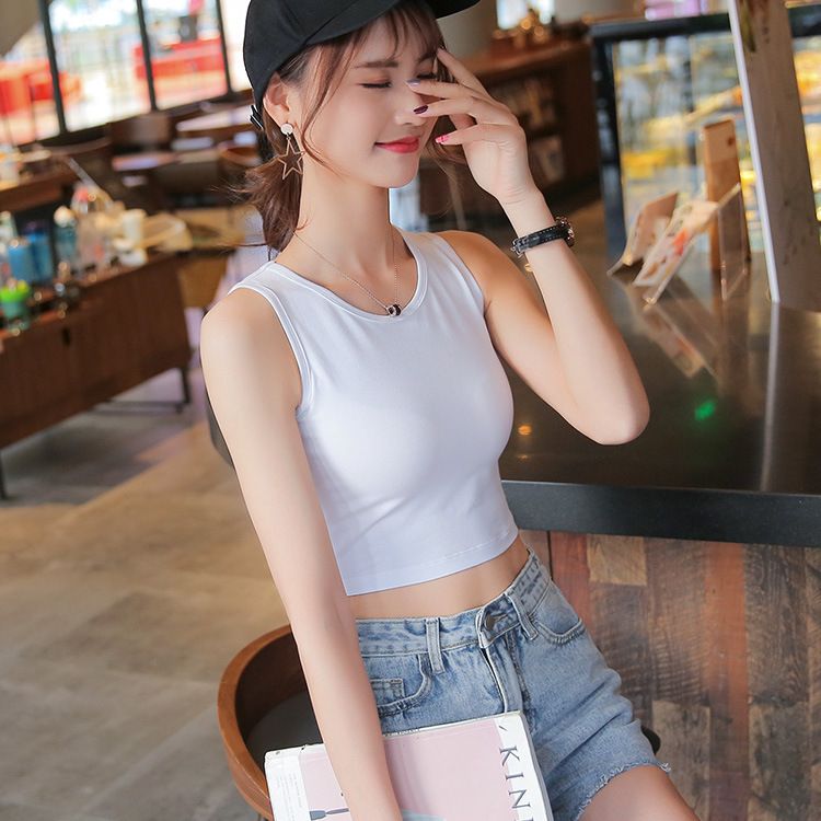 Áo croptop nữ sexy ôm body tập gym yoga, áo croptop nữ cá tính ôm eo mút đệm ngực may liền CROP01