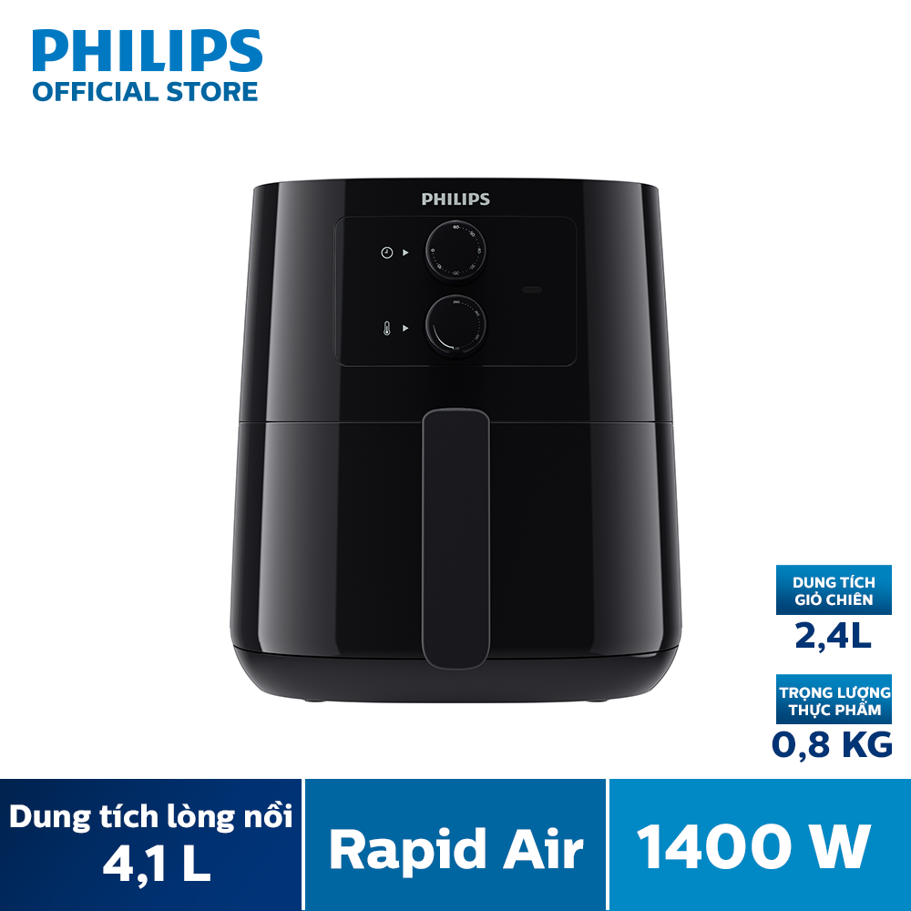 Nồi Chiên Không Dầu Philips HD9200/90Lòng Nồi 4.1Lít Giỏ Nướng 2.2L Bảng Điều Khiển CơHàng Phân Phối