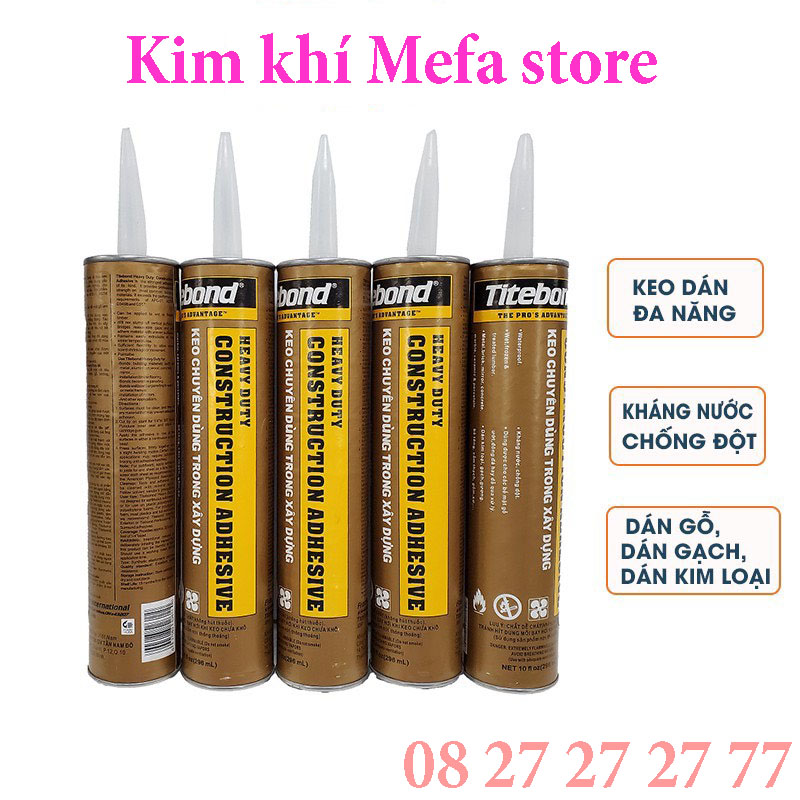 Keo dán Titebond 296ml đa năng - Keo chuyên dán trong xây dựng