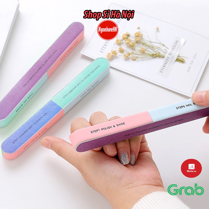 Dũa móng tay 6 mặt chà nhám và đánh bóng nhỏ gọn, an toàn, tiện lợi cho nữ GD222