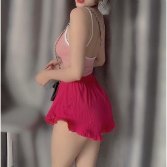 Sét bộ 2 dây in + quần bèo phối màu, Set đồ nữ