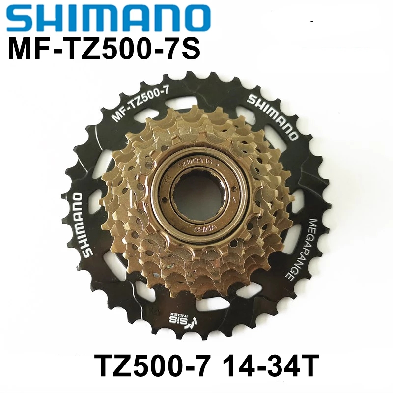 Shimano MF-TZ31-7 Cassette Xe Đạp Leo Núi 7 Tốc Độ Băng TZ31 Bánh Đà TZ31-7 TZ500-7 Freewheel 14-34T Tương Thích HG / UG Chuỗi