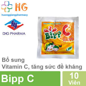 3 Gói Kẹo ngậm Bipp C (Gói 10 Viên)