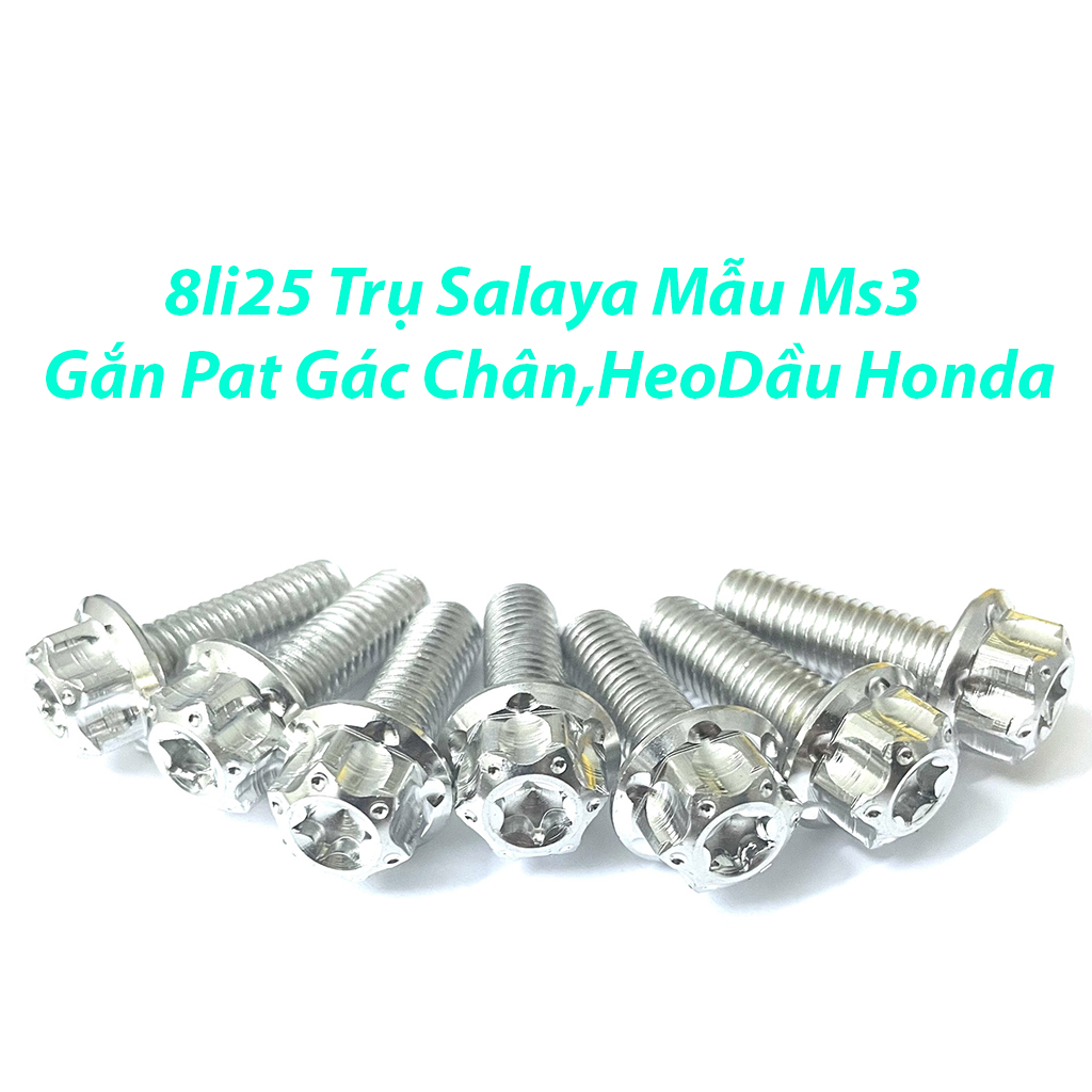 Ốc Salaya Trụ Gắng Pat Heo, Pat Gác Chân Honda 8li...-PTTT
