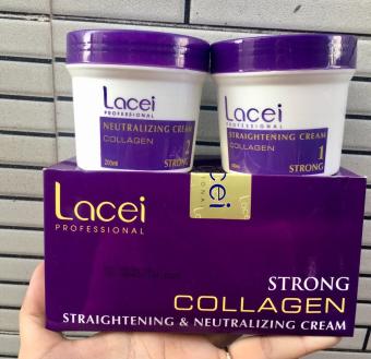 Kem duỗi thẳng tóc Lacei tím 200ml x2