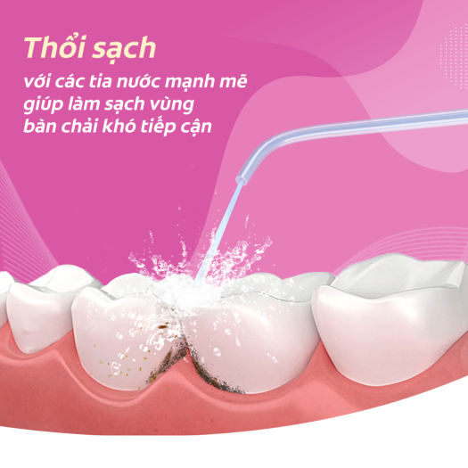 Máy tăm nước Colgate nhỏ gọn, chống thấm nước, pin sạc