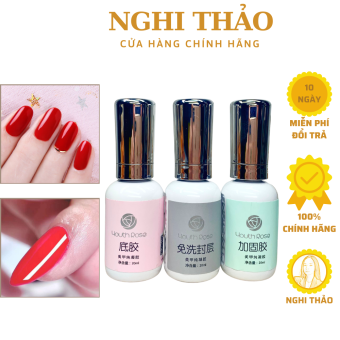 Sơn base top cứng móng hoa hồng cao cấp chính hãng  20ml