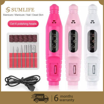SUMLIFE Máy Mài Móng Điện Bộ Máy Sạc USB Máy Làm Móng Tay Móng Chân Giũa Đánh Bóng Giũa Móng Làm Móng Nghệ Thuật Bút