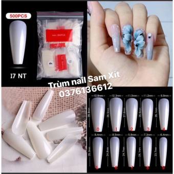 Móng úp form thang hộp 500 móng (nhám-bóng) móng dẻo chuẩn form.