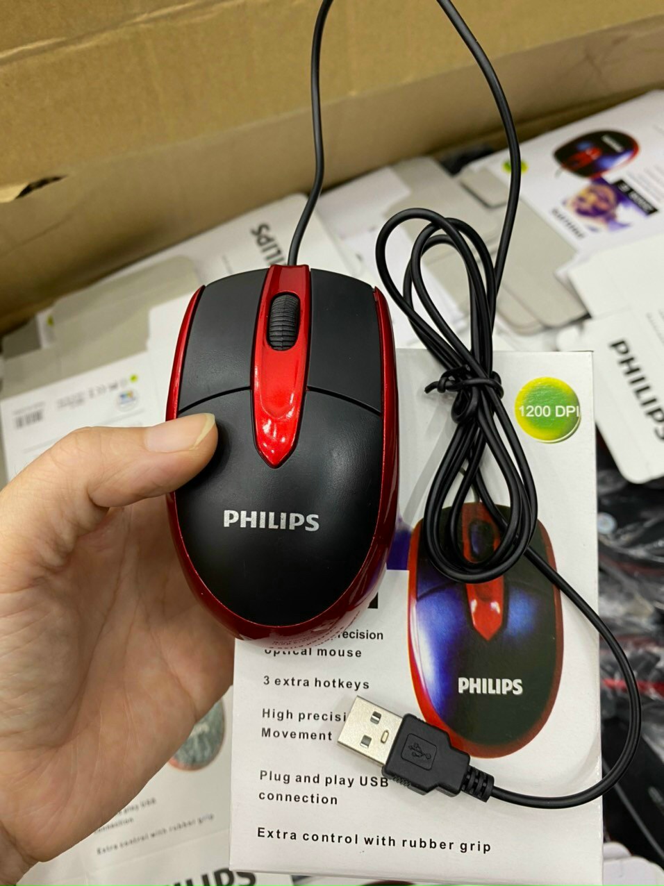 Chuột quang dây philips
