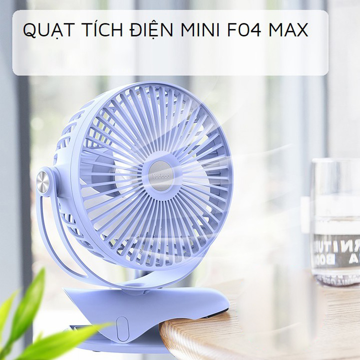 Quạt để bàn mini yoobao f04 max 6400mah