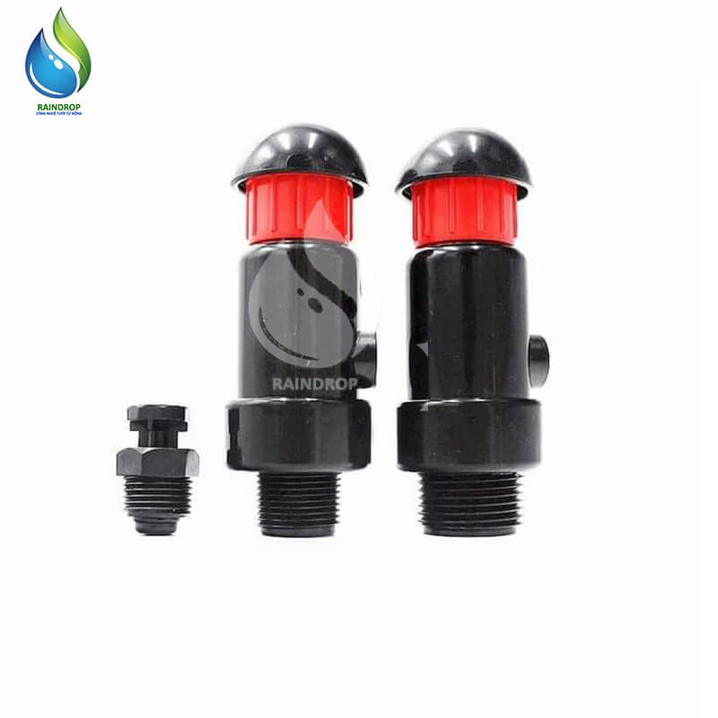 Van xả khí 27mm, 34mm màu đỏ đen nhỏ