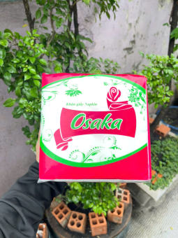 Khăn Giấy Vuông Ăn Cao Cấp Osaka Khổ 330x330 Nhơn Phát