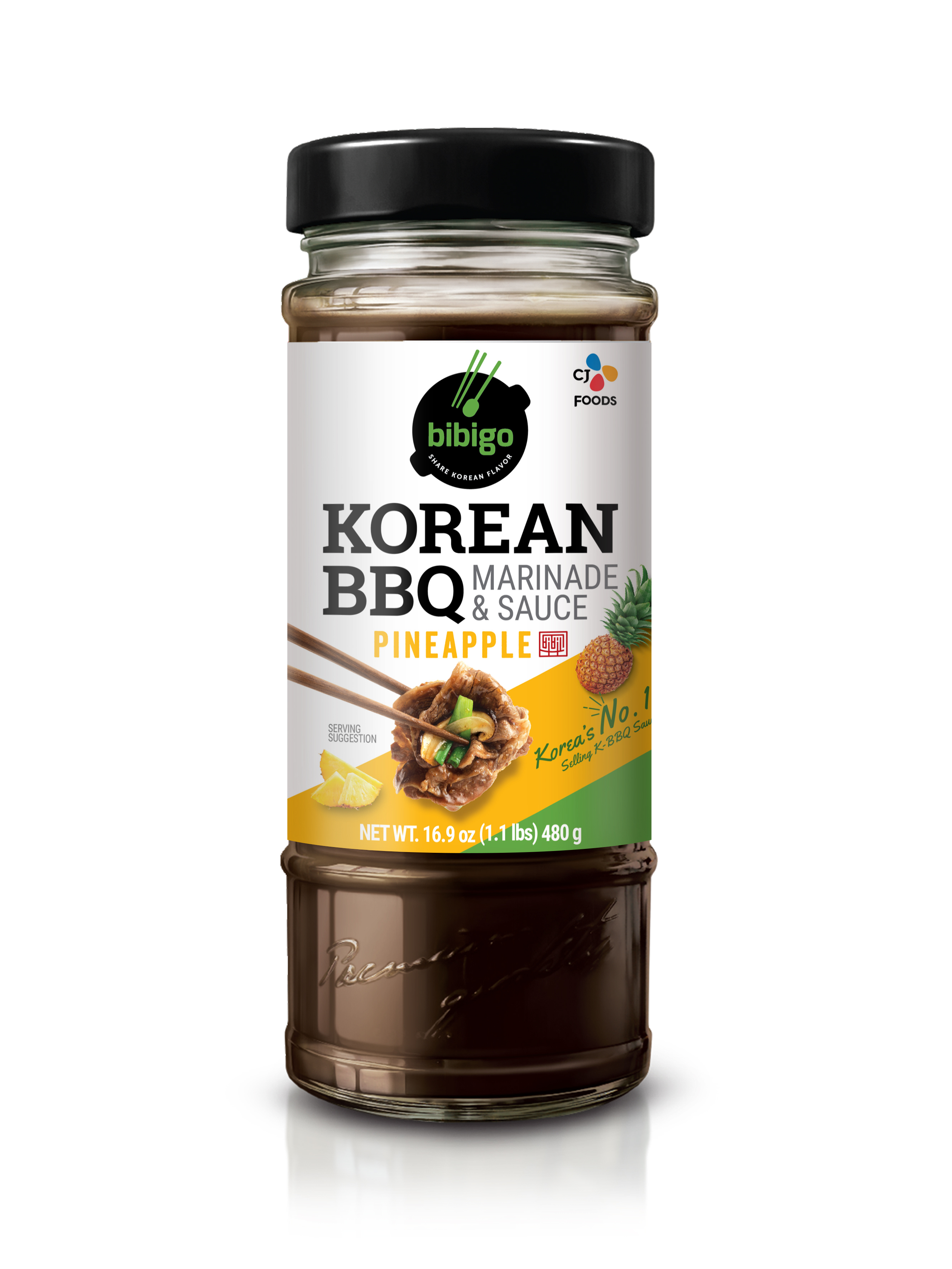 CLEARANCES SALE - KOREAN CJ BIBIGO BBQ PINEAPPLE SAUCE 480g (Exp : Aug 2022 ?)