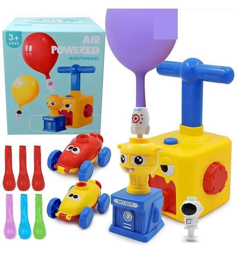 HYG Bóng Bay Ô Tô Xe Hơi Chạy Bằng Khí Ga Bóng Bay Quán Tính Xe Hơi Bóng Bay Bơm Hơi Lực Khí Động Học Giáo Dục Sớm Đồ Chơi Xe Hơi Thí Nghiệm Khoa Học Xe Bơm Mini Xe Đẩy Cho Trẻ Em Trẻ Em