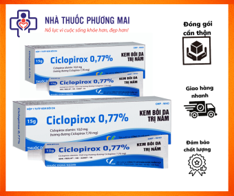 Kem bôi da Ciclopirox 0,077%