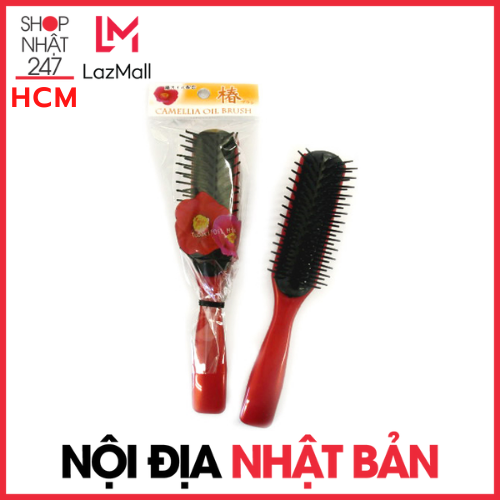 Lược chải tóc Sakura màu đỏ Nội địa Nhật Bản
